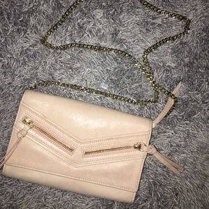 BOTKIER NEW YORK - peach colored envelope purse.
